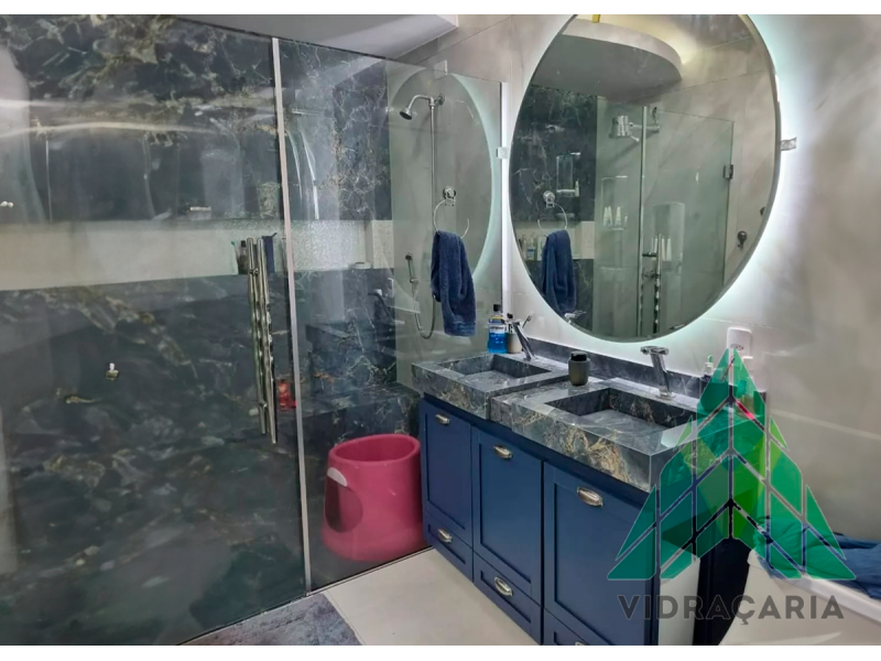 Box para banheiro em vidro temperado - Arte Vidros Nova Iguaçu RJ